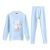 Girls' Thermal Underwear Fleece-Lined Thickened Winter Bottoming Shirt Junior High School Students and Older Children Women's Thermal Underwear Long Johns Set Suit