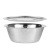 201 Stainless Steel Basin Washing Basin Multi-Functional Restaurant Hotel Kitchen Cuisine Basin Thickened Basin Foreign Trade Wholesale