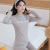 Girls' Autumn Clothes and Long Pants Cotton Suit All Cotton Sweater Girls' Older Children and Students Slim-Fit Innerwear Women's Thermal Underwear Girls'