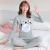 Girls' Thermal Underwear Fleece-Lined Thickened Winter Bottoming Shirt Junior High School Students and Older Children Women's Thermal Underwear Long Johns Set Suit