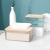 Nordic Simple Creative Ins Transparent Tissue Box Home Living Room Tissue Box Facial Tissue Restaurant Napkin Storage Box