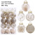 Cross-Border New Christmas Decorations 6cmpet Painted Transparent Christmas Ball Gift Set Christmas Tree Pendant