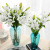 High-End Artificial Flower PVC Lily Bulb Long Brush Holder Feel Lily Vase Decoration Home Decoration Wedding Room