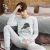 Junior High School Students Men's Pure Cotton All Cotton Thermal Underwear Set Thin Long Johns round Neck Turtleneck