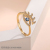 Cross-Border Sold Jewelry Turkey Blue Eyes Ring Adjustable Dripping Oil Online Influencer Ring Devil's Eye Ring for Women