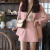 Spring and Autumn Korean Style Casual Pink Small Suit Jacket Women's Small Loose Outfit New Small Tailored Suit Top