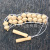 Full Bead Pull Back Wooden Massager Back Massage Instrument Wooden Massage Two Bead Pull Back Massage Foreign Trade in Stock
