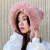 Autumn and Winter plus Velvet Solid Color Knitted Hat Women's Outdoor Cold Protection Thickening Mongolian Cap Fashion Fur Ball Sleeve Cap Wholesale