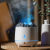 New Simulation Flame Humidifier Heavy Fog Domestic Aroma Diffuser Night Light Desktop Aromatherapy Volcano Humidifier