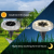 Amazon Cross-Border E-Commerce New Titok Solar Underground Light 8led Stainless Steel Solar Energy Lawn Lamp