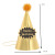 Laser Gold Silk Pompons Birthday Pointed Hat Children Adult Birthday Dress up Supplies New Flash