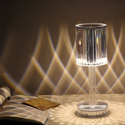 Gatsby Led Crystal Lamp Spain Internet-Famous Decoration RGB Diamond Table Lamp Romantic Charging Atmosphere Bedside Lamp