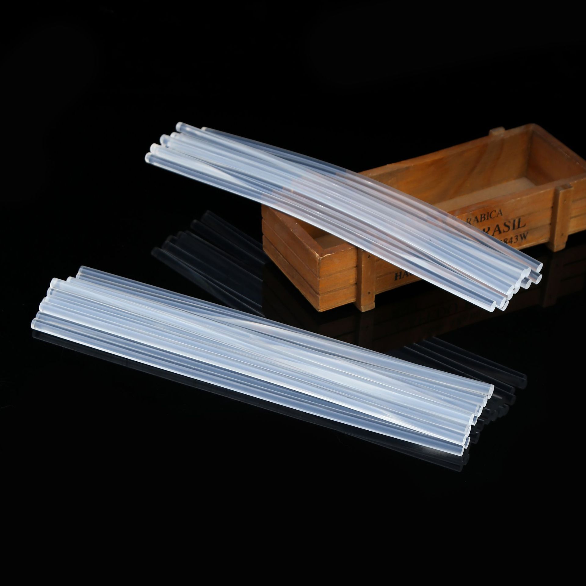 纯透明弹力棒热熔胶棒 耐温环保高透明整箱热溶胶条厂家现货批发