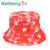 Cross-Border Tie-Dye XINGX Printing Bucket Hat Men and Women European and American Gradient Color Outdoor Sun-Shade Sun Protection Reversible Bucket Hat