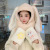 New Big Ear Rabbit Hat Scarf Gloves Three-in-One Warm Suit Winter Outdoors Cycling Protection Three-Piece Set