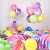 12-Inch Agate Colorful Cloud Balloon Rubber Balloons Party Agate Multicolor Balloon Wedding Decoration Rainbow Agate Balloon