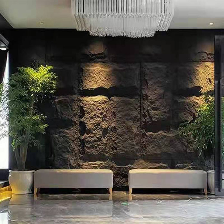 Pu Stone Skin 3D Self-Adhesive Wall Stickers Indoor and Outdoor Moisture-Proof Background Wall Cultural Brick Simulation Artificial Mushroom Stone