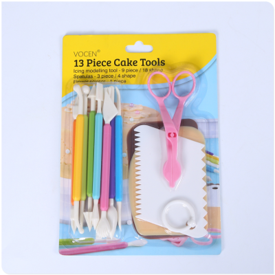 Fondant Tool Foundation Package Sugar Card Lettering Accessories Making Carving Tool Cutting Board Set Factory Direct Sales