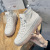 Authentic Leather High-Top Shoes Women's First Layer Cowhide 2022 New Autumn and Winter Women's Shoes Beef Tendon Jelly Bottom Slip-on White Shoes