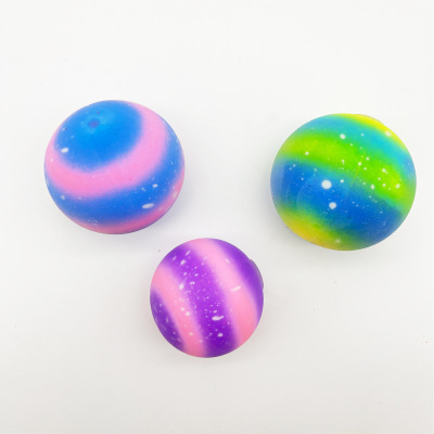Cross-Border Amazon 60 Starry Sky Flour Beads Ball Vent Squeeze Ball Squeezing Toy Children's Decompression Solution