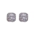 Korean-Style Square Full Diamond S925 Stud Earrings for Women 2022 New Niche Design Cold Style Anti-Allergy Earrings Fashion