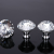 Modern crystal glass furniture accessories single hole K9 handle 30mm aluminum alloy handle gift box drawer handle