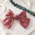 Oversized Black Bow Barrettes Japanese Adults and Children Satin Red Hairpin Back Head Spring Clip Hairware