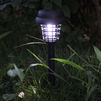 Cross-Border Solar Mosquito Lamp Small round Plug-in Insecticidal Lamp Outdoor White Light Purple Light Mosquito Trap Mosquito Killer Lamp Rain-Proof