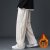 Corduroy Pants Men's Winter Loose Sweatpants Men's Fall/Winter Casual Trousers Wide Leg Autumn Straight Pants