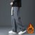 Corduroy Pants Men's Winter Loose Sweatpants Men's Fall/Winter Casual Trousers Wide Leg Autumn Straight Pants