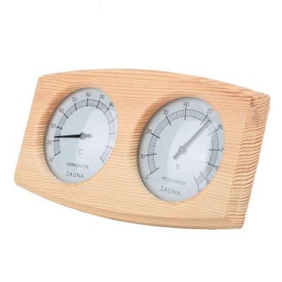 Cross-Border Sauna Part Wooden Sauna Room Bath Room Temperature & Humidity Meter Sauna Temperature & Humidity Meter Paper Box Packaging