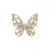 Korean Style Anti-Exposure Brooch Clasp Women's High-End Refined Zircon Butterfly Corsage Collar Pin New Pin Clothing Accessories