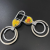 Boya 3106 Keychain Alloy Key Ring Simple Double Ring Middle Buckle Cross-Border Southeast Asia Middle East Africa Hot Sale Products