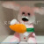 Foreign Trade New Electric Radish Rabbit Toy Singing and Dancing Long Eared Rabbit Electric Doll Hot Cartoon Battery Rabbit