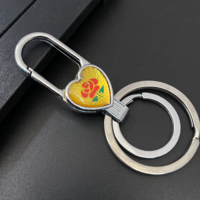 Boya 3106 Keychain Alloy Key Ring Simple Double Ring Middle Buckle Cross-Border Southeast Asia Middle East Africa Hot Sale Products