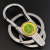 Boya 7013 Keychain Alloy Key Ring Simple Double Ring Middle Buckle Cross-Border Southeast Asia Middle East Africa Hot Sale Products