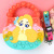 Cartoon Rapunzel Children's Sugar Bag Puzzle Squeezing Toy Color Silicone Coin Purse Deratization Pioneer Messenger Bag