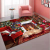 Indoor Decoration Christmas Theme Carpet Cartoon Santa Claus Bedroom Bedside Broadloom Carpet Cross-Border Home Floor Mat