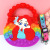Cartoon Rapunzel Children's Sugar Bag Puzzle Squeezing Toy Color Silicone Coin Purse Deratization Pioneer Messenger Bag