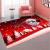 Indoor Decoration Christmas Theme Carpet Cartoon Santa Claus Bedroom Bedside Broadloom Carpet Cross-Border Home Floor Mat