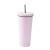 Cross-Border Hot Selling New Double-Layer Vacuum Cup Car Office Coffee Cup Stainless Steel Bubble Tea Cup with Straw Wholesale
