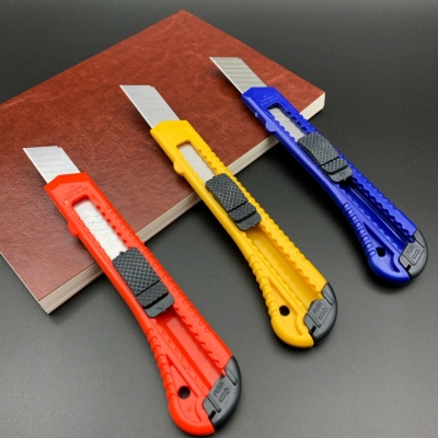 Large Art Knife 18mm Paper Cutter Wallpaper Wallpaper Knife Telescopic Knife Plastic Pad Pasting Knife Cutting Knife with Blade