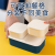 New Double Layer Lunch Box Microwave Donkey Heating Office Lunch Box Students Layered Lunch Box with Fork and Spoon