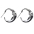 New Normcore Sterling Silver Needle Small Ear Ring All-Matching Graceful Fashion New Trendy C- Type Metal Pleated Earrings for Women