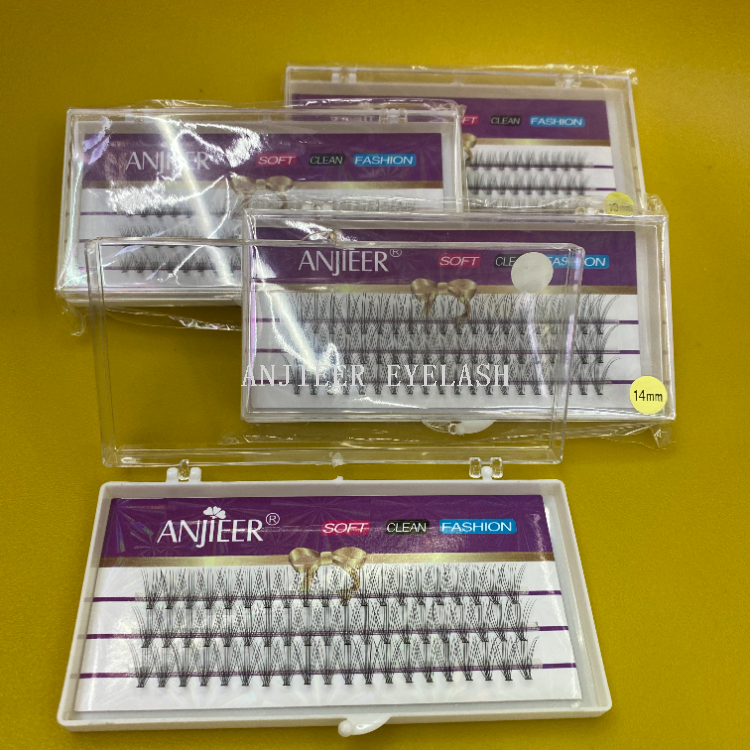 ANJIEER安睫儿假睫毛朵毛自己嫁接睫毛自然浓密单簇种植仿真超软