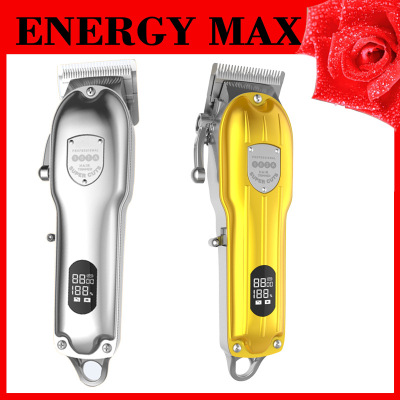Cross-Border Hot Sale Energy Max Charging Dual-Use Electric Razor Hairdressing Oil Head Electric Clipper Hair Clipper