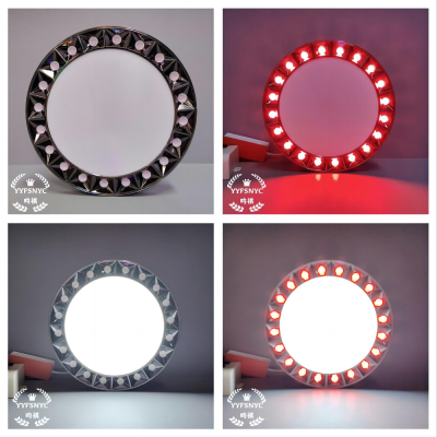 Led round Open-Mounted Concealed Panel Light Embedded Side Color Ceiling Panel Light Sectional Light Changing Aisle Ceiling Light