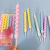 Factory Direct Supply Children's Birthday Cake Candle Creative Twist Macaron Thread Candle Baking in Stock Wholesale