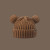 Chengwen Cute Bear Ears Oversized Loose Woolen Cap Children's Winter Thick Warm All-Match Knitted Hat Make Face Look Smaller