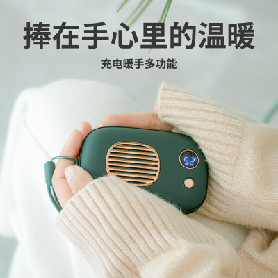 10000 MA Digital Mini USB Electric Hand Warmer Power Bank 2-in-1 Portable Heating Pad Explosion-Proof Wholesale